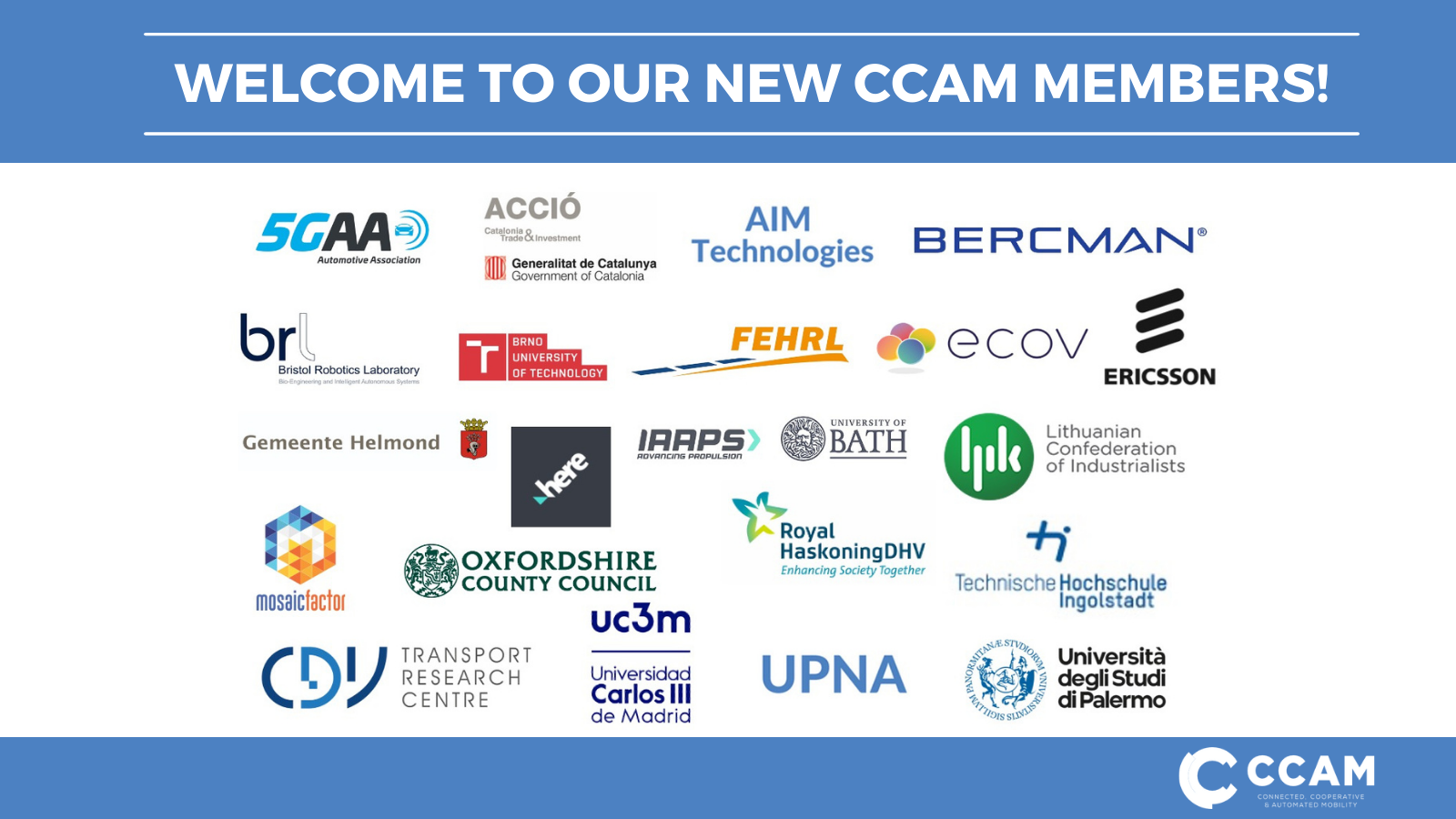 CCAM Association General Assembly December 2021 welcoming new members