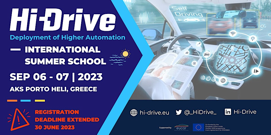 Join the Hi-Drive 1st Summer School