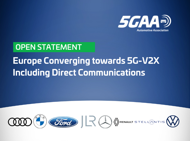 Open statement of the 5G Automotive Association