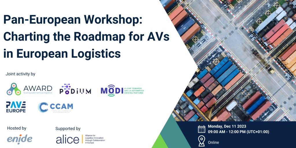 Charting the Future: Pan-European Workshop on Autonomous Vehicles in Logistics