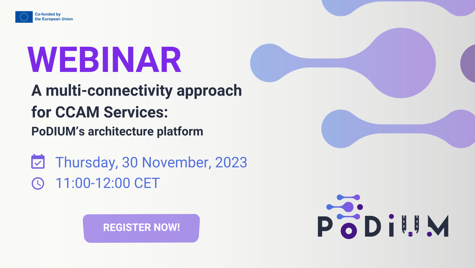 PoDIUM Webinar: A multi-connectivity approach for CCAM Services