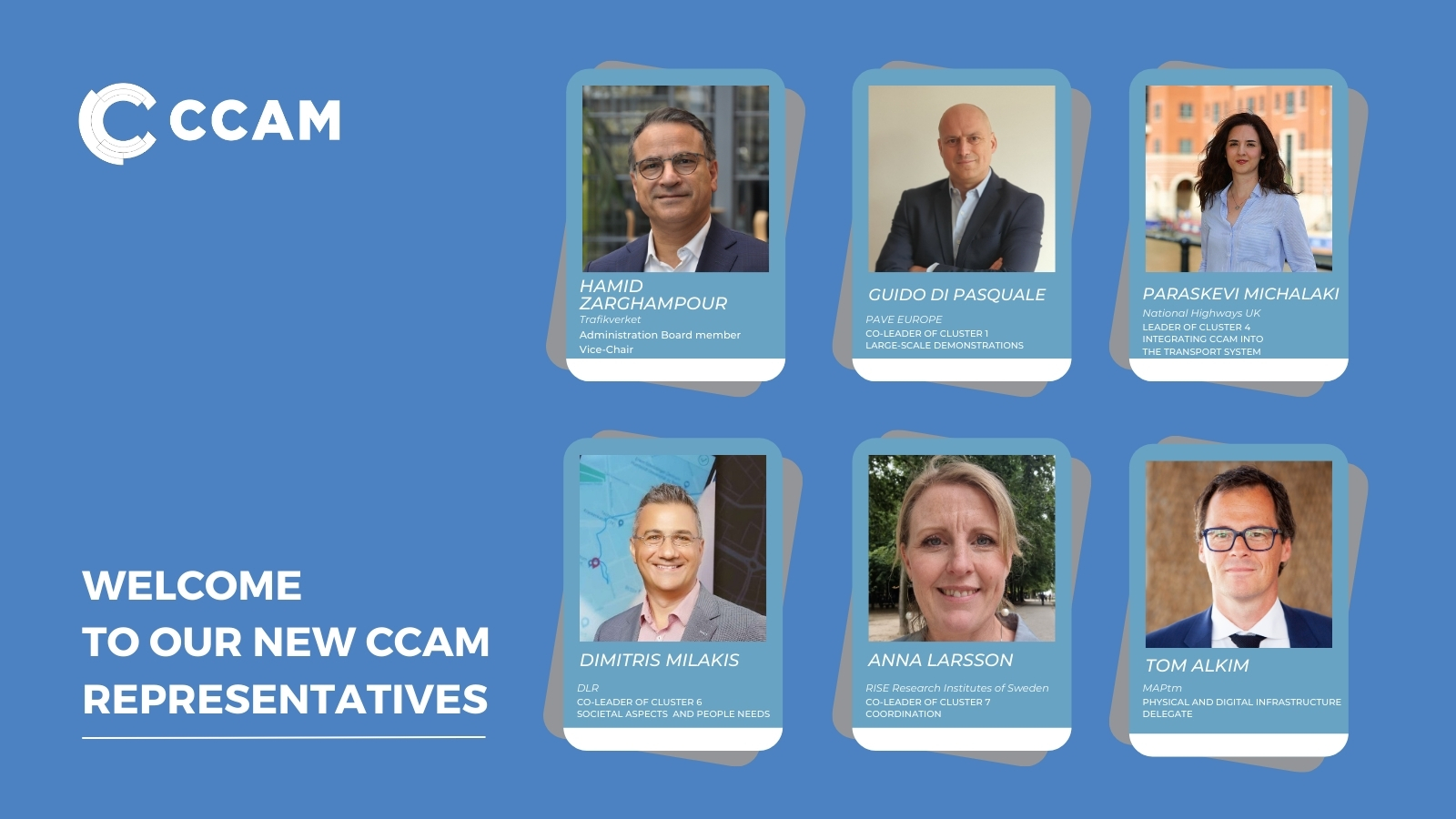 Welcome to our latest new CCAM members