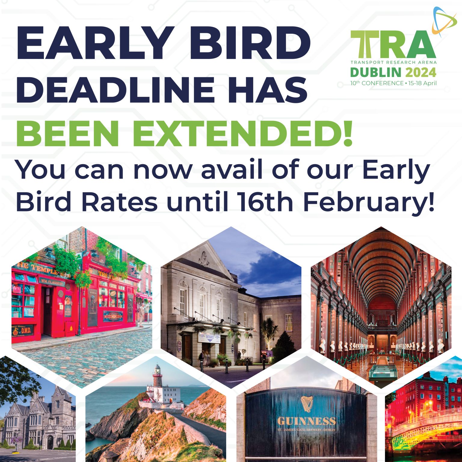 Early Bird Rates for TRA2024 extended till 16 February