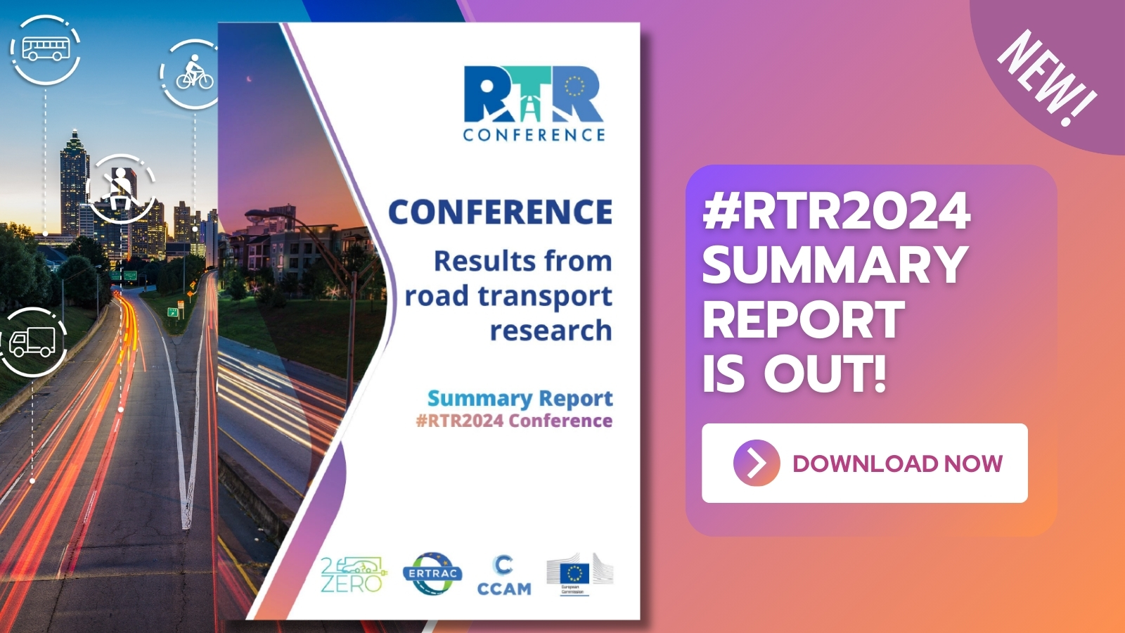 Journey through innovation: exploring the highlights of the #RTR2024 Road Transport Research Summary!