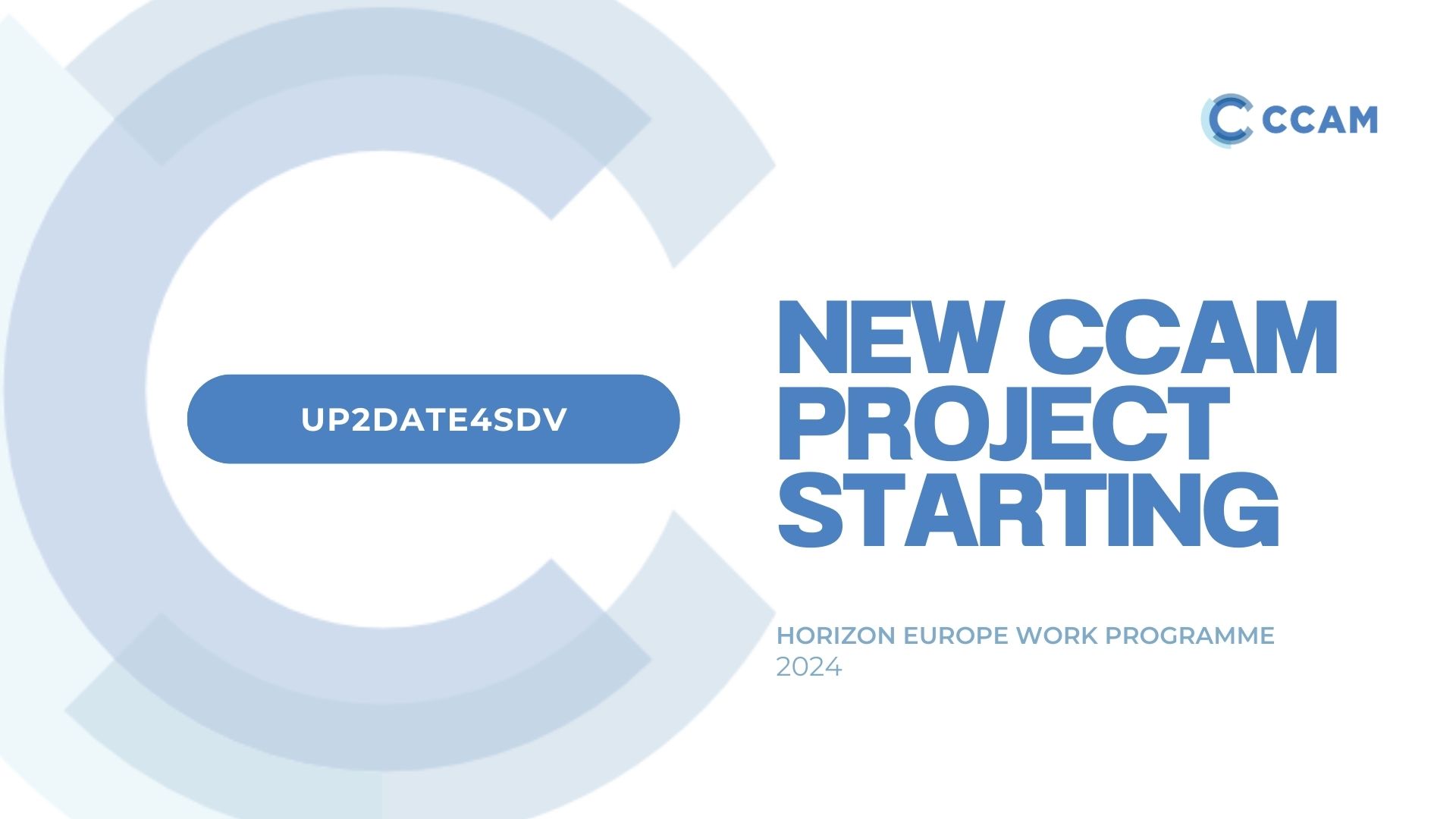 UP2DATE4SDV joins the CCAM Partnership’s family of projects under WP2024