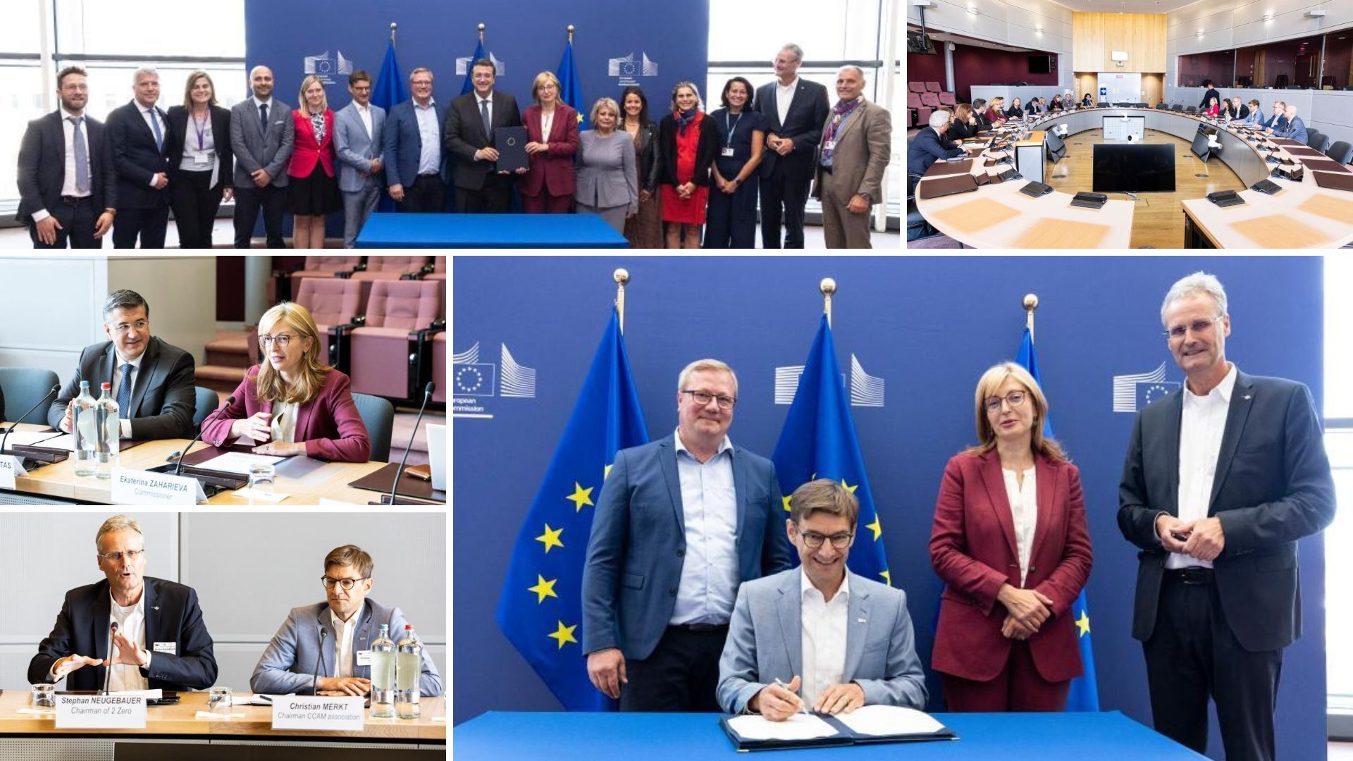 A major milestone has been reached:  the European Commission, CCAM Association, EGVIAfor2Zero and BEPA signed a Memorandum of Understanding to work on future R&I activities.