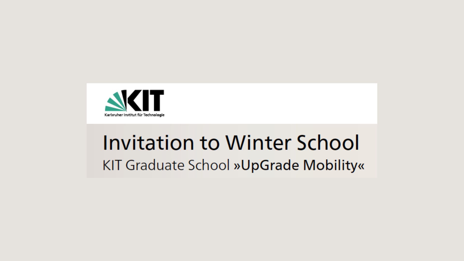 KIT Winter School 2025