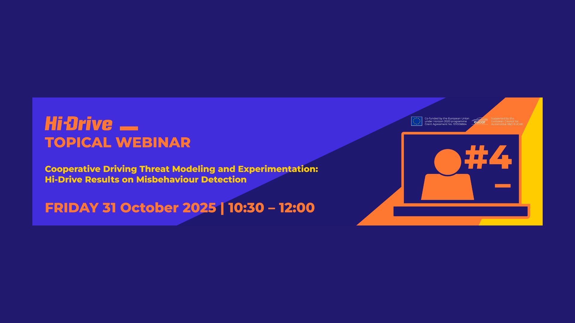 Discover Hi-Drive results on Misbehaviour Detection in its topical webinar #4