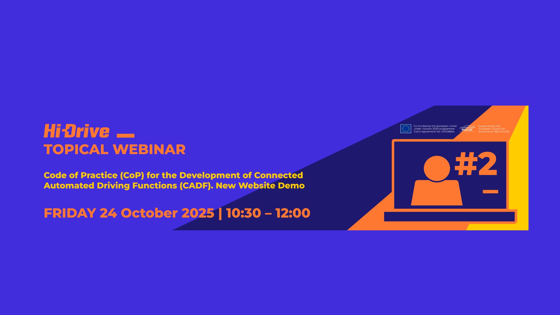 Join the Hi-Drive Topical Webinars Series – #2