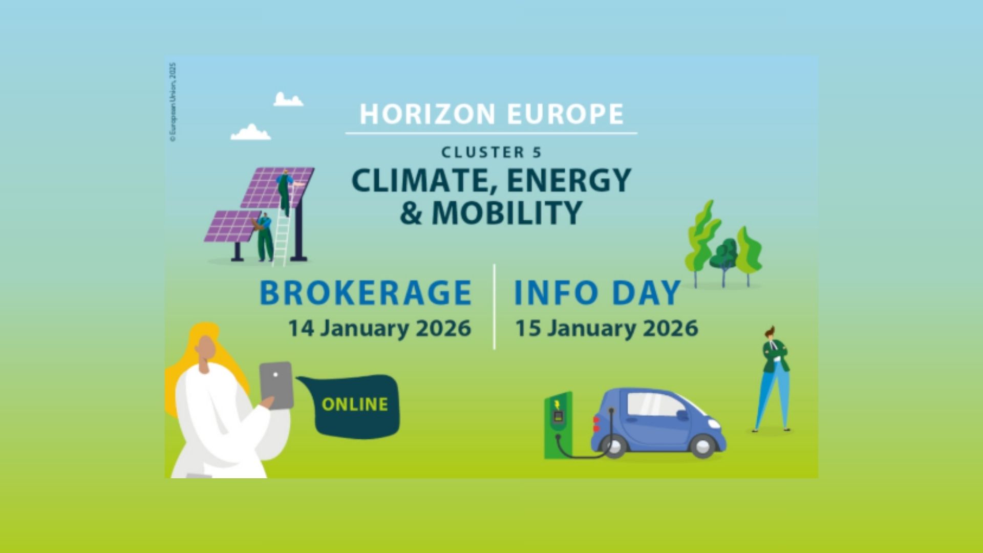 Horizon Europe info day – Cluster 5 Climate, Energy and Mobility