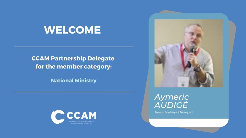 elections for the Partnership Delegation: Aymeric Audigé, French Ministry of Transport, National Ministry Delegate