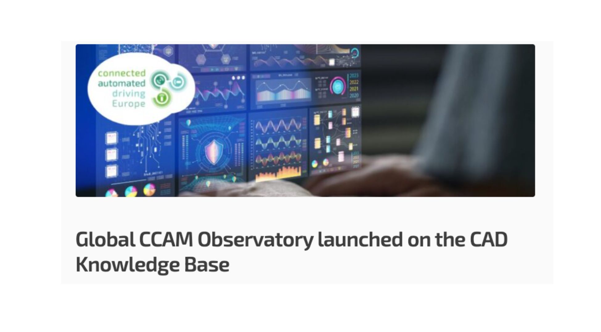 Global CCAM Observatory launched and first landscape report published