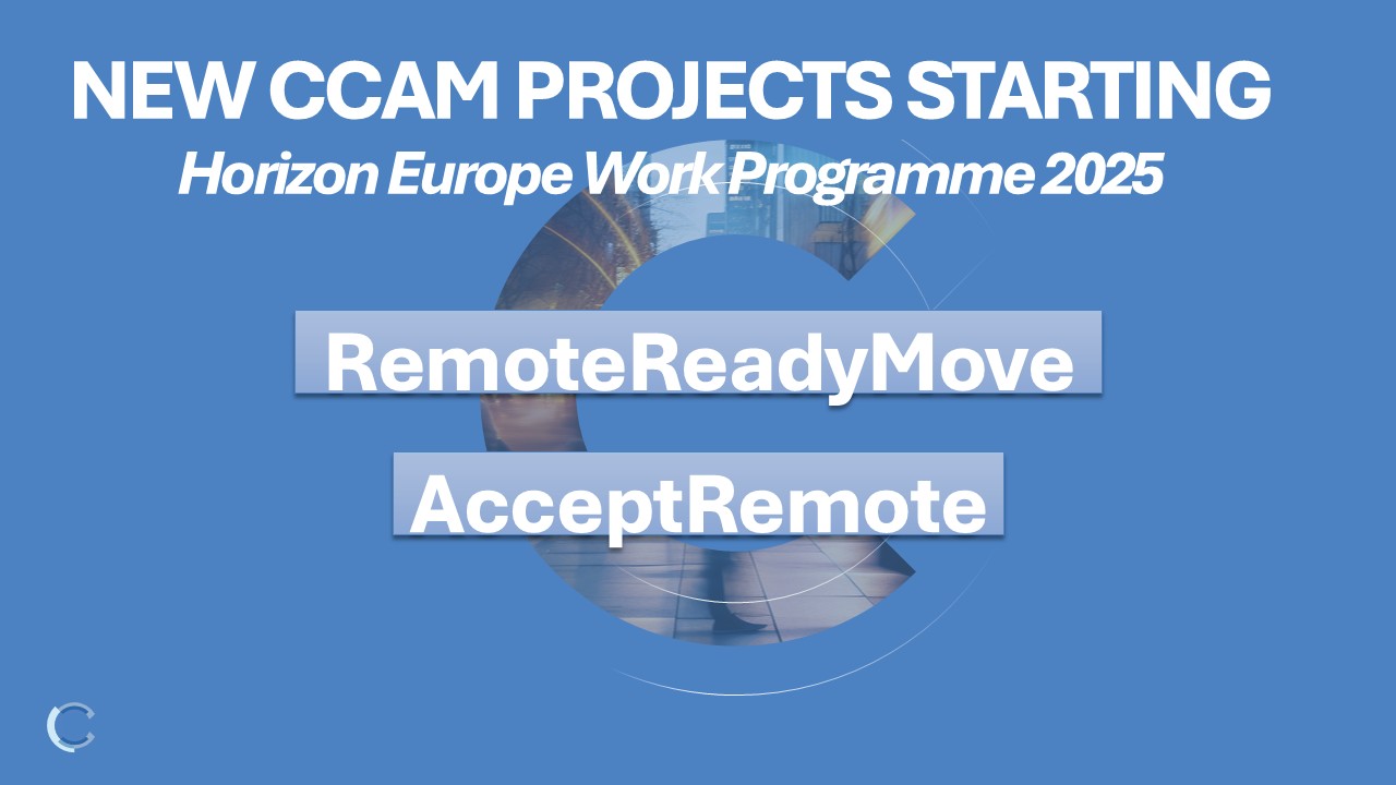 CCAM Portfolio expands with two new projects from the 2025 Work Programme