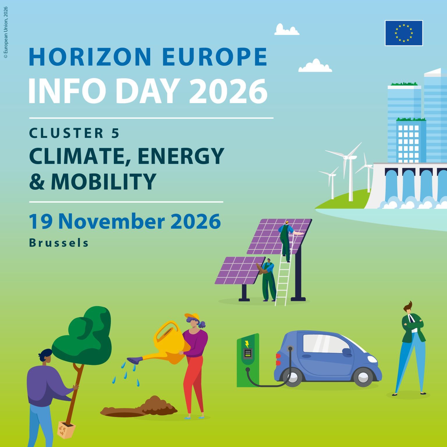 Save the Date: Horizon Europe Cluster 5 Info Day 2027 – Climate, Energy and Mobility